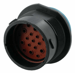 Pièces agricoles - Electricité - Douille de châssis 19 P. Male HDP20