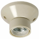Socle de plafond E27 blanc