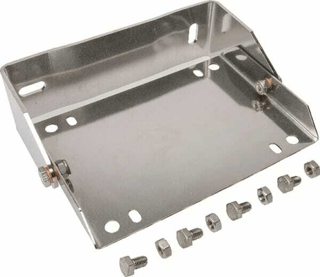 Pièces agricoles - Hydraulique - Support mural 140x204mm inox