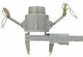 Bouchon Camlock type DC 1-1/4" en acier inoxydable
