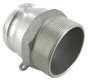 Camlock Type F 3" filetage mâle en aluminium