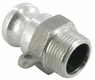 Camlock Type F 1" filetage mâle en aluminium