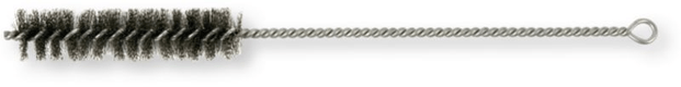 Ecouvillon manuel cylindrique acier sur tige Ø 25 mm longueur 300 mm longueur de brosse 100 mm. (par 1)