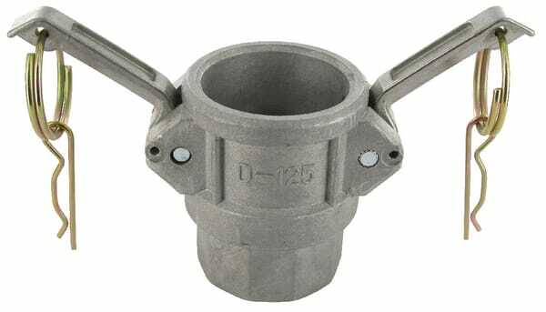 Pièces agricoles - Hydraulique - Camlock Type D 1 1/4" filetage femelle en acier inoxydable