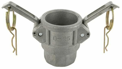 Pièces agricoles - Hydraulique - Camlock Type D 1 1/4" filetage femelle en acier inoxydable