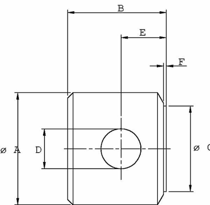Pièces agricoles - Hydraulique - Fond + trou D.25.25 alésage 60 CR