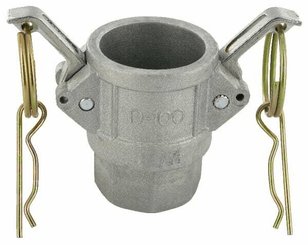 Pièces agricoles - Hydraulique - Camlock Type D 1" filetage femelle en acier inoxydable