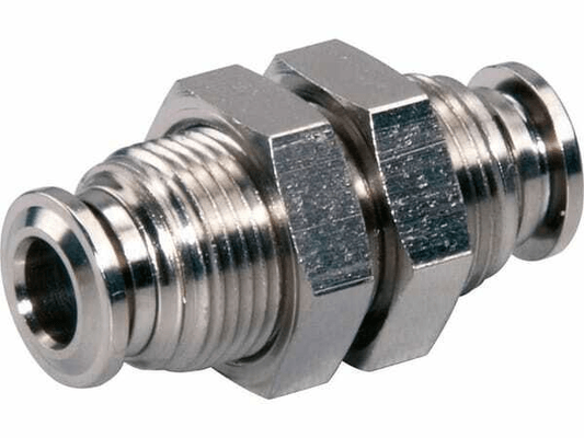 Pièces agricoles - Pièce pneumatique - Raccord cloison droit 10 mm