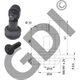 SUPPORT DE VERIN A GAZ