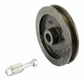 Roues pleines de portail, fonte, 75 mm, libre