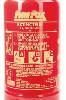 Pièces agricoles - Outils atelier - Extincteur à CO2 - 2kg