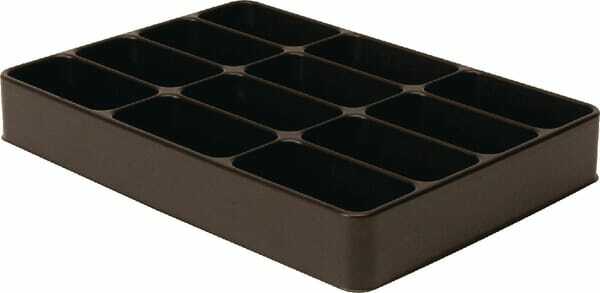 Pièces agricoles - Outils atelier - Insert avec 12 compartiments, en plastique