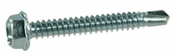 Vis autoperforante, Ø 6,3x50 mm3/8", bride, acier inoxydable, DIN7504