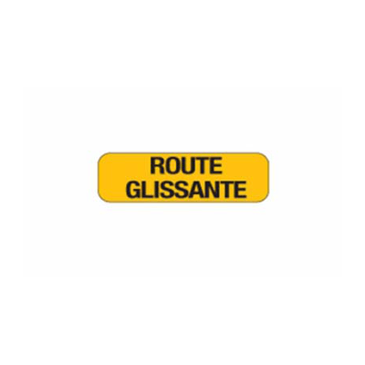 Pièces agricoles - Pièce divers - PANONCEAU TX4 700X200 CL1 KM "ROUTE GLISSANTE" + KIT FIX