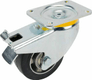 Roue pivotante avec frein