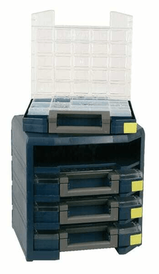 Pièces agricoles - Outils atelier - Caisson de transport 4 boîtes HandyBoxxser 4x5x5