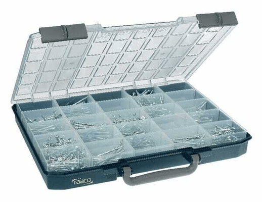 Pièces agricoles - Outils atelier - Boîte d'assortiment 25 godets CarryLite 55 5x10-25/1 Raaco