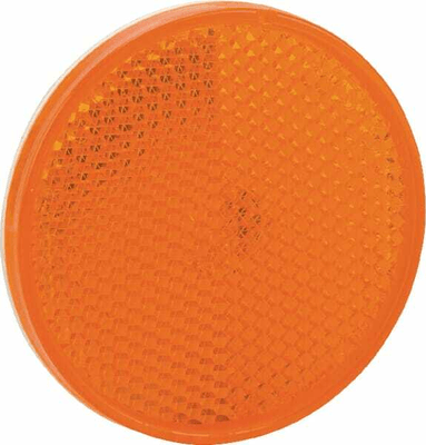 Pièces agricoles - Eclairage - Catadioptre, Orange, rond
