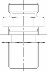 Pièces agricoles - Hydraulique - Raccord cloison 15L