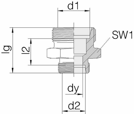 Pièces agricoles - Hydraulique - Union de réduction 8L - 6L