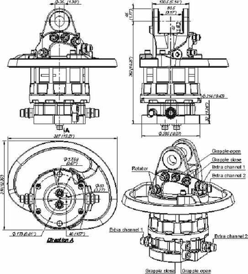 Pièces agricoles - Hydraulique - Rotator 100kN Bride 6x17mm ron