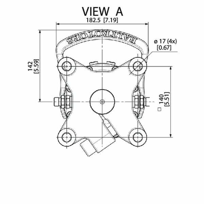 Pièces agricoles - Hydraulique - Rotator 30kN Bride 4x17mm Carr