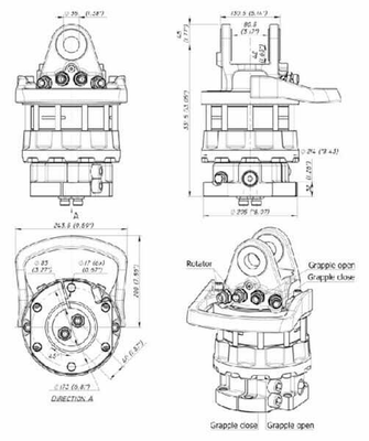Pièces agricoles - Hydraulique - Rotator 100kN Bride 6x17mm ron