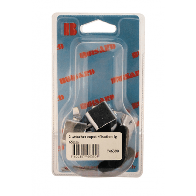 Pièces agricoles - Pièce divers - HF-2 ATTACHES CAPOT + FIX LG 65MM