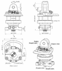Pièces agricoles - Hydraulique - Rotator 45kN Bride 4x17mm rond