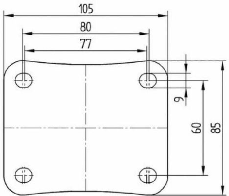 Pièces agricoles - Outils atelier - Roulettes pivotantes en acier inoxydable à bandage en matière synthétique