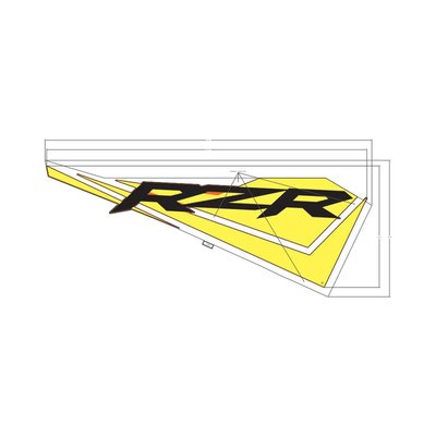 Pièces Quad & Motos - Pièces communes - DECAL-DOOR,FRNT,UPPR,RZR,RH Polaris origine