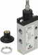 Distributeur 3/2, push/pull