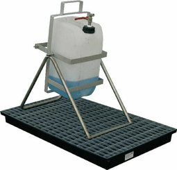 Pièces agricoles - Outils atelier - Support inox pour bidon jusqu'à 30 L