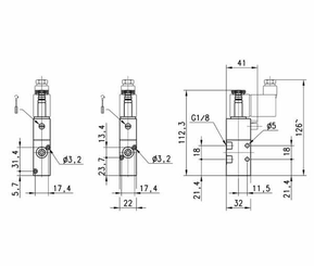 Pièces agricoles - Pièce pneumatique - Vanne magnétique 3/2