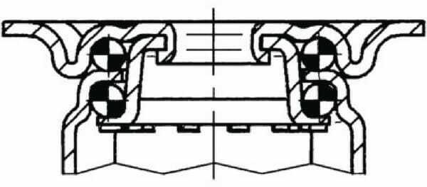 Pièces agricoles - Outils atelier - Roue pivotante, roue en polyuréthane : Ø50x19mm, with brake, Acier inoxydable Fixation de plaque: 60x60mm Load: 50kg, Tente