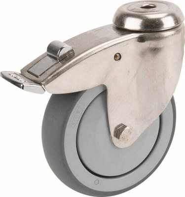 Pièces agricoles - Outils atelier - Roues pivotantes en acier inoxydable avec fixation par boulon 100 mm