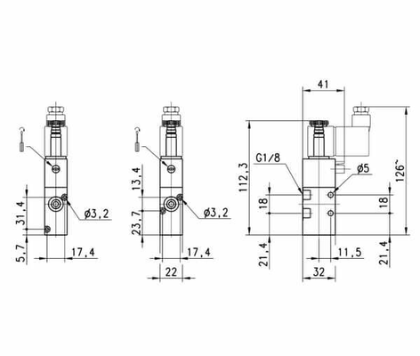 Pièces agricoles - Pièce pneumatique - Vanne magnétique 3/2