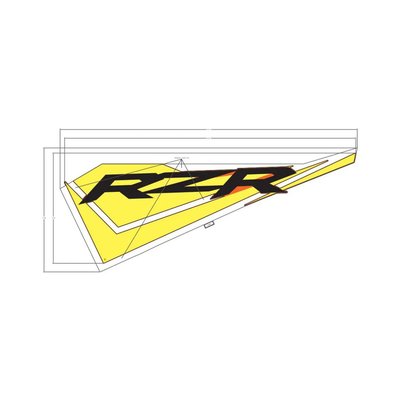 Pièces Quad & Motos - Pièces communes - DECAL-DOOR,FRNT,UPPR,RZR,LH Polaris origine