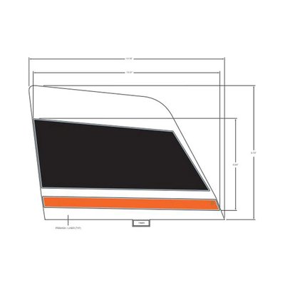 Pièces Quad & Motos - Pièces communes - DECAL-BODY,MID,RH Polaris origine