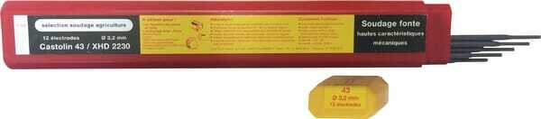 Pièces agricoles - Outils atelier - Électrodes SSA43 Ø3,2mm (x12)