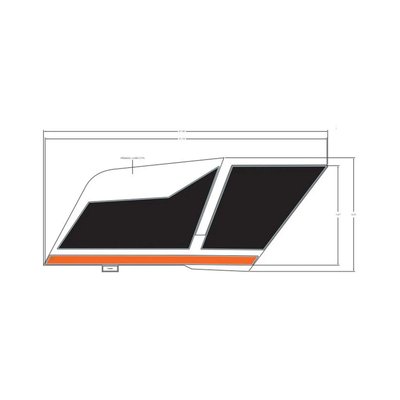 Pièces Quad & Motos - Pièces communes - DECAL-BODY,MID,LH Polaris origine