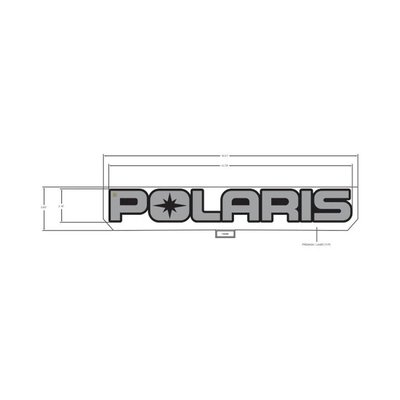 Pièces Quad & Motos - Pièces communes - DECAL-POLARIS,T.SILVER Polaris origine