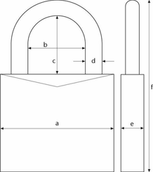 Pièces agricoles - Outils atelier - Cadenas laiton Typ 60 40mm Abus