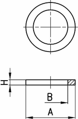 Pièces agricoles - Pièce pneumatique - Rondelle en aluminium
