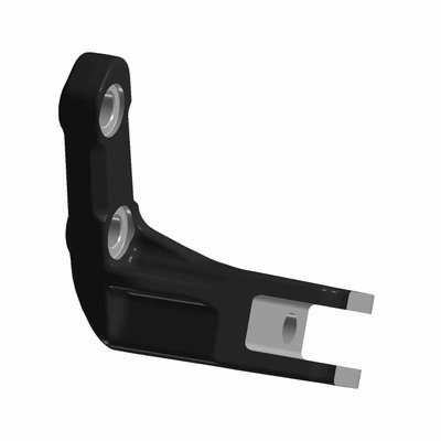 Pièces Quad & Motos - Pièces communes - FOOTPEG MOUNT, BLACK GLOSS, CARDINAL Polaris origine