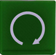 Symbole vert démarrage moteur