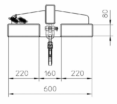 Pièces agricoles - Outils atelier - Bras de charge LA 2400-5.0