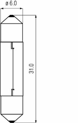 Pièces agricoles - Eclairage - Ampoule 24V 3W SV6