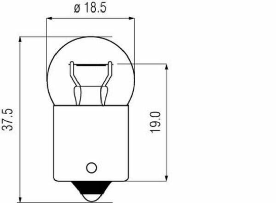 Pièces agricoles - Eclairage - Ampoule 12V 15W BA15s
