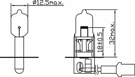 Pièces agricoles - Eclairage - Ampoule 24V 70W H3